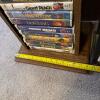 Large Assorted Family VHS and DVD Movies Lot with Stands - 16