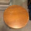 Round Two-Tier Wooden Side Table - 2