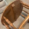 Round Two-Tier Wooden Side Table - 7