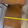 Pair of Two-Tier Step Wooden End Tables - 7