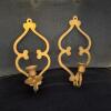 Pair of Solid Brass Handmade Wall Candle Sconces