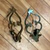 Pair of Solid Brass Handmade Wall Candle Sconces - 2