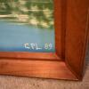 24&rdquo; x 20&rdquo; Framed Mountain Landscape Painting, Signed - 7