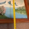 24&rdquo; x 20&rdquo; Framed Mountain Landscape Painting, Signed - 9
