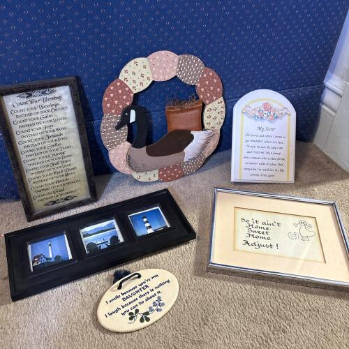Six Assorted Decorative Wall Plaques and Signs