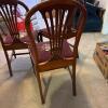 Trio of Upholstered Dining Chairs with Three Extra Chair Pads - 7