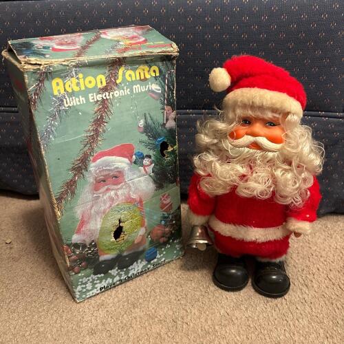 Action Santa With Electronic Music - See Description