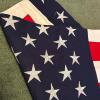 American Flag 90" x 45" with Cotton Embroidered Stars - 3