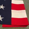 American Flag 90" x 45" with Cotton Embroidered Stars - 4