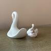 Pair of Swan Figurines - One Pfaltzgraff - 2