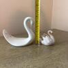 Pair of Swan Figurines - One Pfaltzgraff - 6