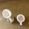 Pair of Avon Blue Floral Milk Glass Bottles - 3