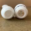 Pair of Avon Blue Floral Milk Glass Bottles - 4