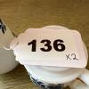 Pair of Avon Blue Floral Milk Glass Bottles - 8