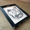 5.75&rdquo; x 6.75&rdquo; Framed Drawing of Children Bathing - 3