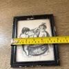 5.75&rdquo; x 6.75&rdquo; Framed Drawing of Children Bathing - 4