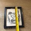 5.75&rdquo; x 6.75&rdquo; Framed Drawing of Children Bathing - 5