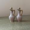 Pair of Safford Hand Decorated Ceramic Ewers