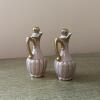 Pair of Safford Hand Decorated Ceramic Ewers - 2