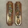 Pair of 5.25" x 19" Catskill Molds Wall Plaques - Country Kitchen Style