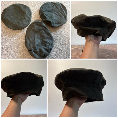 Trio of Vintage Military Wool Hats