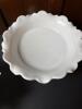 Two Milk Glass Compotes, Ruffled Edge - 3