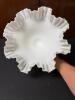 Two Milk Glass Compotes, Ruffled Edge - 6