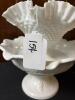 Two Milk Glass Compotes, Ruffled Edge - 11