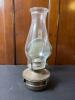 Wall-Mount Metal and Glass Oil Lamp