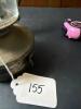 Wall-Mount Metal and Glass Oil Lamp - 9