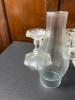 Mixed Clear Glass Candle Holders, Oil Lamp Chimney & Bottle - 7