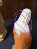 Two Religious Chalkware Statues, Infant of Prague-Style and St. Anne - 5