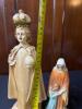 Two Religious Chalkware Statues, Infant of Prague-Style and St. Anne - 7