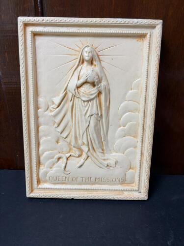 Queen of the Missions Religious Relief Plaque