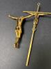 Pair of Brass INRI Crucifix Figures - 2