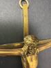Pair of Brass INRI Crucifix Figures - 3