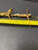 Pair of Brass INRI Crucifix Figures - 4