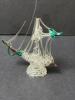 Pair of Blown Glass Sailing Ship Figurines - 4