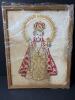 Framed Religious Embroidery in the Manner of Folk Art