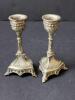 Metal Crucifix and Metal Candlesticks - 2