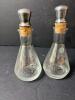 West Virginia Glass Oil and Vinegar Cruets with Stopper