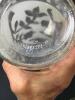 Mid-Century Modern-Style Silver Floral Glass Shot Set - 6