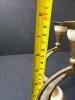 Crescent Brass and Mother-of-Pearl Inlay Candlesticks - 6