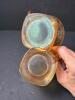 Pair of Marigold Depression Glass Creamer and Sugar Set - 4