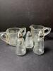 Mixed Glass Lot-Creamers, sugar and Shakers