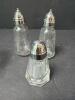 Mixed Glass Lot-Creamers, sugar and Shakers - 5