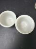 Hand Decorated Asian Ceramic Tea Bowls and Creamer - 4