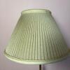 Tall Metal Table Lamp with Pleated Shade - 3