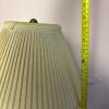 Tall Metal Table Lamp with Pleated Shade - 9