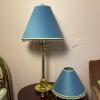 Berman Metal Table Lamp with Blue Beaded Shades